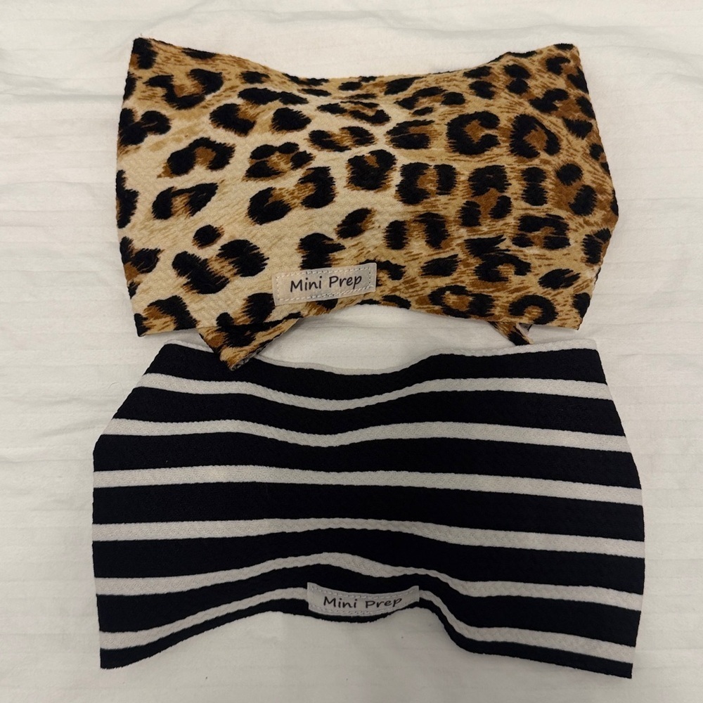 Leopard and Striped Kids Headband Set - Picture 3 of 3